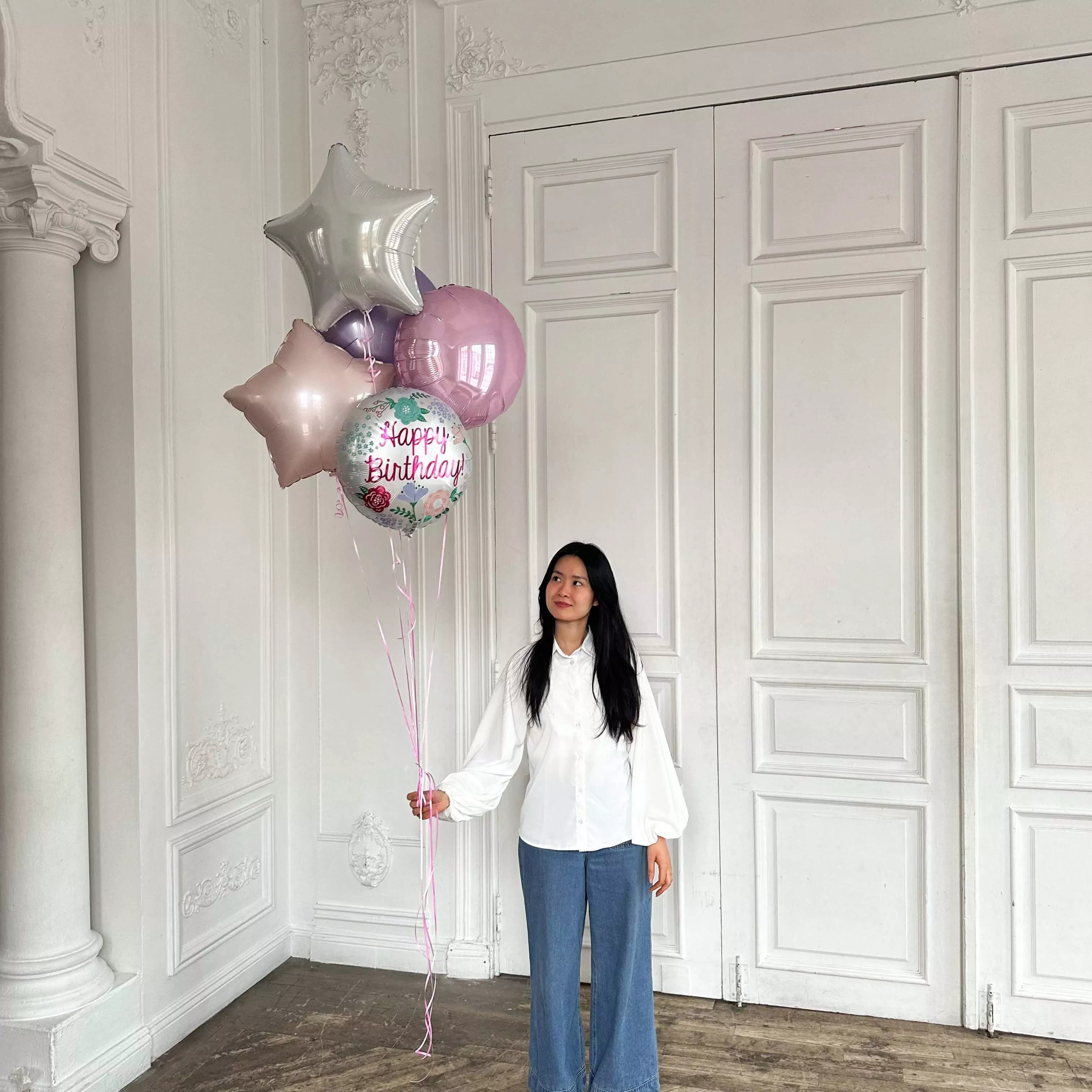 Набор воздушных шаров Happy Birthday