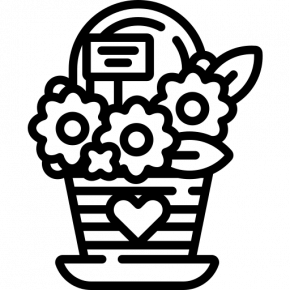 Корзины цветов